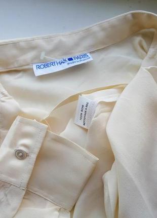 Шелковая блуза roberthaik, париж,100% шёлк, ,р. м, s, 10,12,146 фото