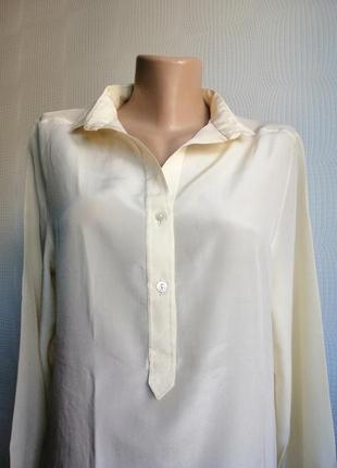 Шелковая блуза roberthaik, париж,100% шёлк, ,р. м, s, 10,12,147 фото