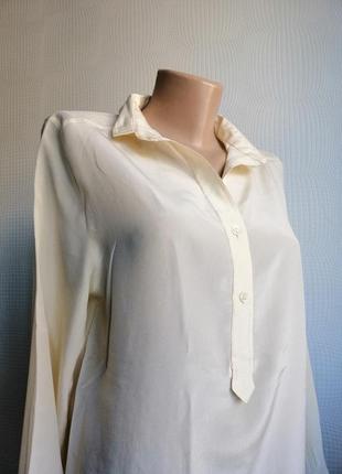 Шелковая блуза roberthaik, париж,100% шёлк, ,р. м, s, 10,12,148 фото