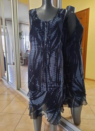 Комфортне на підкладці з воланом по низу сукні 👗 великого розміру