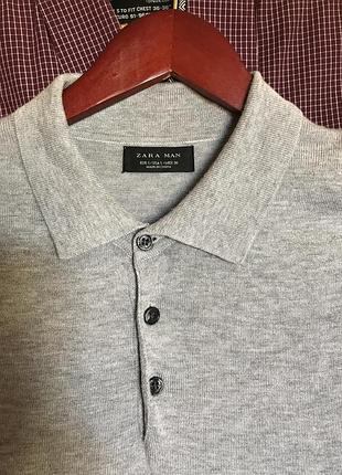 Zara man s/ 38,  сіра сорочка 44-46. polo