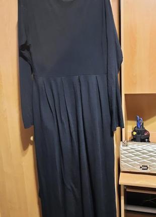 Платье черное в пол2 фото