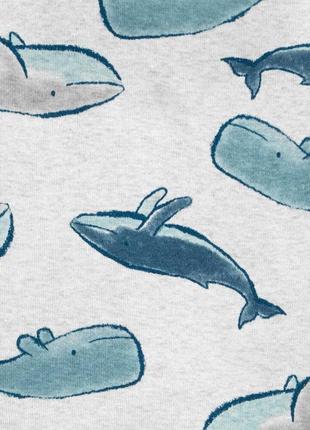 Комплект піжам 4-piece whale 100% snug fit cotton pjs3 фото