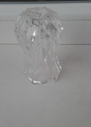 Кришталева мініатюрна ваза-вазочка для квітів нюанс5 фото