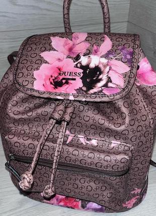 Квітковий міні рюкзак guess1 фото