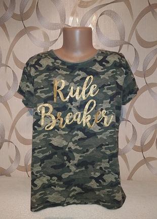 Футболочка камуфляж на девочку 11/12л