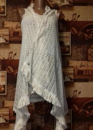 Жилетка накидка rich&royal,one size,италия,100%хлопок