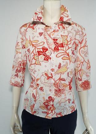 Блузка "betty barclay" (германия) цветная легкая с рукавом 3/42 фото