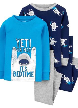 Комплект пижам 4-piece 100% snug fit cotton pjs