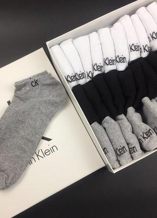 Набір чоловічих шкарпеток кельвін кляйн 30 пар - короткі calvin klein3 фото