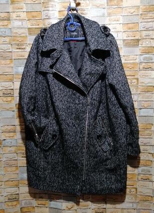 Пальто на молнии косуха1 фото