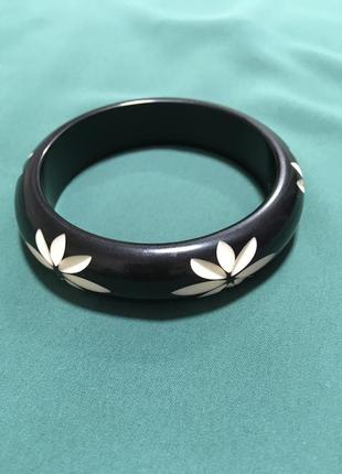 Браслет винтаж кость пластик