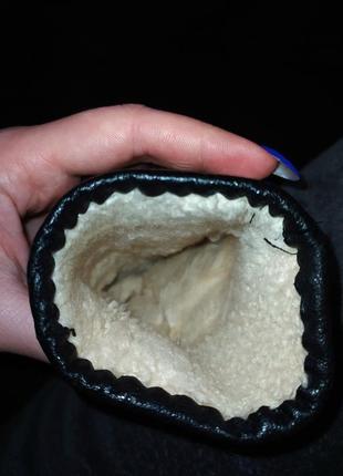 Кожаные женские перчатки