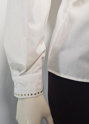 Блузка "madeleine" стильная белая с декором (германия)5 фото