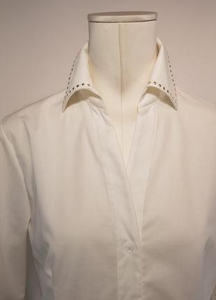 Блузка "madeleine" стильная белая с декором (германия)3 фото