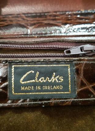 Изумительная кожаная винтажная сумка#ридикюль clarks9 фото