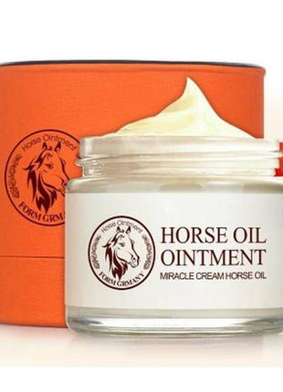 Омолаживающий крем для лица bioaqua horse oil ointment miracle cream с лошадиным маслом 70 г2 фото