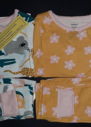 Комплект пижам 4-piece animals 100% snug fit cotton pjs4 фото