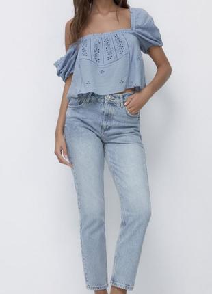 Джинсы облегающего кроя zara