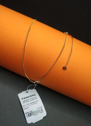 Цепочка пандора серебро 925 проба ale пломба бирка цвет золото классический...