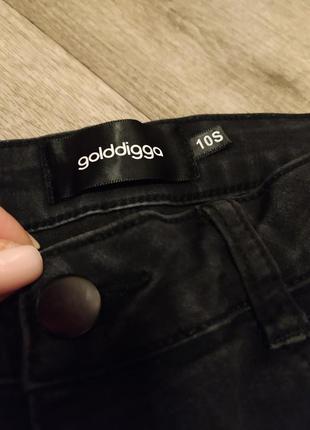 Чёрные стретчевые джинсы3 фото