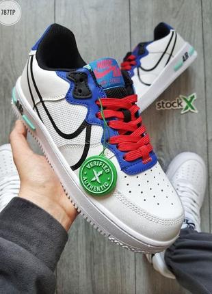 Кроссовки мужские nike air force 1 react белые / кросівки чоловічі найк аир форс білі кроссы5 фото