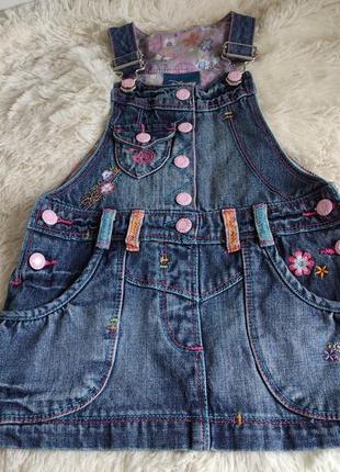 Джинсовий сарафан з вишивкою, дісней