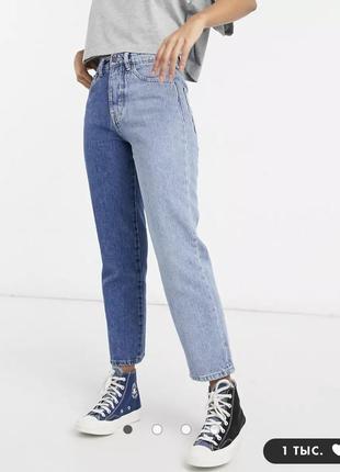 Красивые джинсы момы двухцветные 12л1 фото