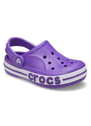 Сабо crocs девочке kids bayaband clog фиолетовый