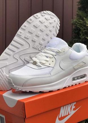 Р.44 кроссовки nike air max 90 (белые)  ks 11049 4