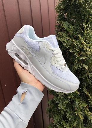 Р.44 кросівки nike air max 90 (білі) ks 11049 2