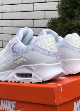 Р.44 кроссовки nike air max 90 (белые)5 фото