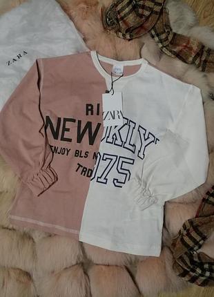 Кофта кофточка футболка реглан лонгслив блуза для девочки, zara 5