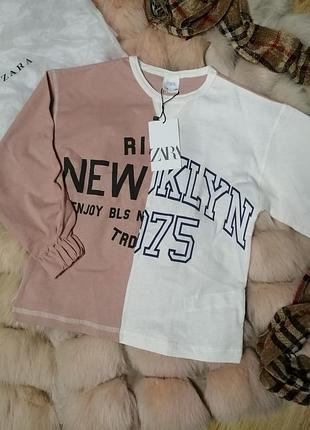 Кофта кофточка футболка реглан лонгслив блуза для девочки, zara 6