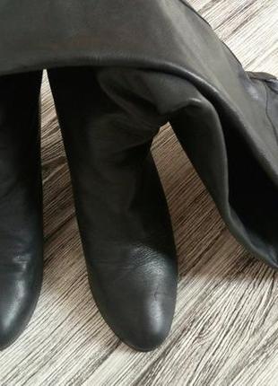 Распродажа!!!стильные кожаные сапоги от zara/бренд4 фото