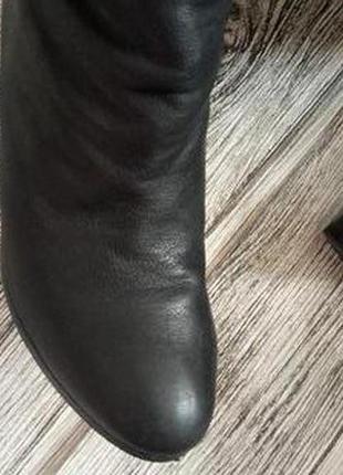Распродажа!!!стильные кожаные сапоги от zara/бренд5 фото