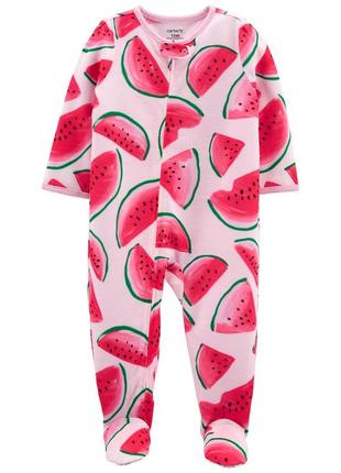 Слип 1-piece watermelon loose fit footie pjs1 фото