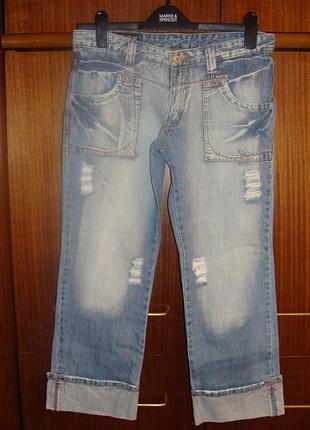 Джинсовые бриджи