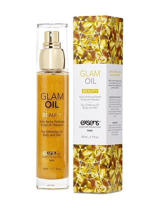 Масло для тела с блеском,шиммером, с маслом миндаля, без парабенов и феноксиэтанола