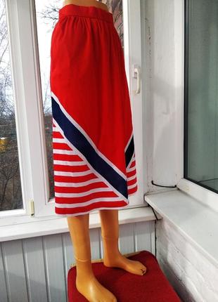 Красивая яркая юбка миди шотландка3 фото