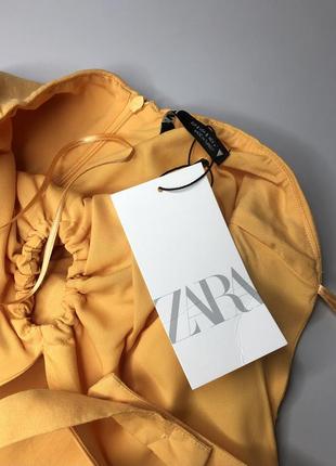 Льняное платье миди /макси с голой спиной zara лляне плаття міді зара сукня з льону максі з розрізом шлецой7 фото