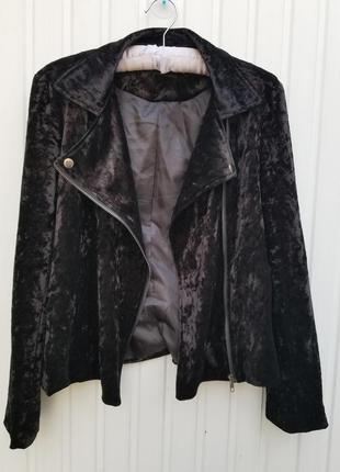 Велюровая куртка косуха жакет boohoo