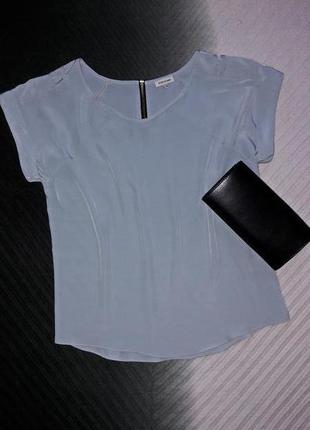 Легкая блуза молния на спинке3 фото