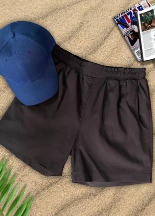 Шорты мужские для купания черные | пляжные мужские шорты черного цвета | чоловічі пляжні шорти2 фото