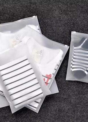 Пакет для вещей с замком бегунком. пакет слайдер m . 17*25см