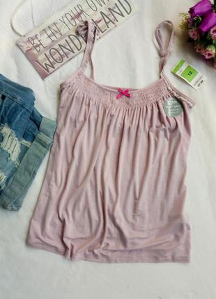 Вискозная маечка с внутренним топом р 12