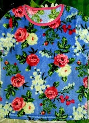 Теплая пижамная кофта на 7-8 лет  nutmeg.