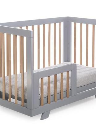 Дитяче ліжечко deson zoryane (дитячий сон зоряне) з ящиком і маятником (колір - сірий)5 фото