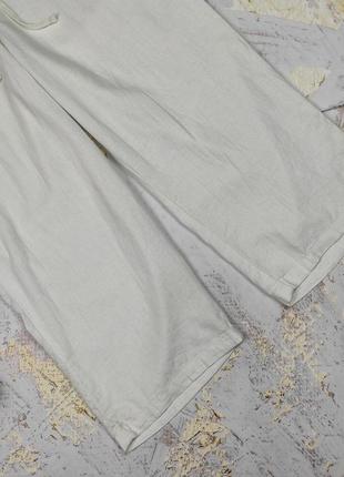 Штаны брюки новые белые классные льняные george uk 14/42/l6 фото