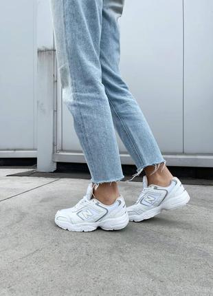 New balance 452 white брендові білі жіночі кросівки беланс класичні тренд весна літо осінь жіночі білі кросівки демісезон5 фото